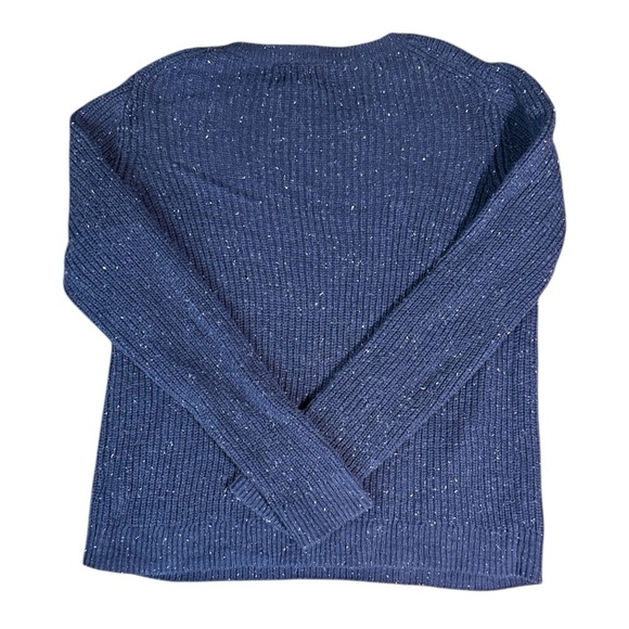 Croft & Barrow Navy Blue Crew Neck Sweater - Picture 2 of 4